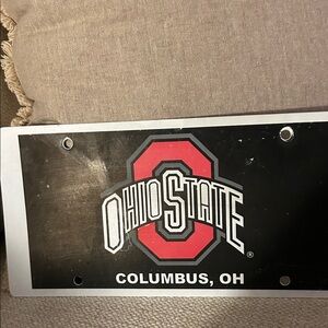 Ohio State plastic car plate/tag